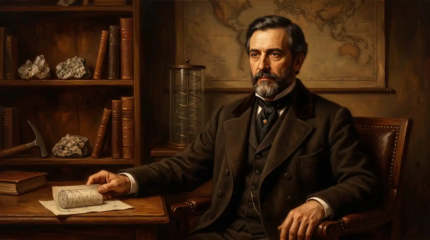 Portrait of Alexandre-Émile Béguyer de Chancourtois
